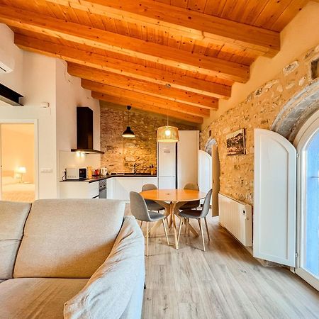 Ganganell Atic Apartamento Con Terraza En Besalú Buitenkant foto